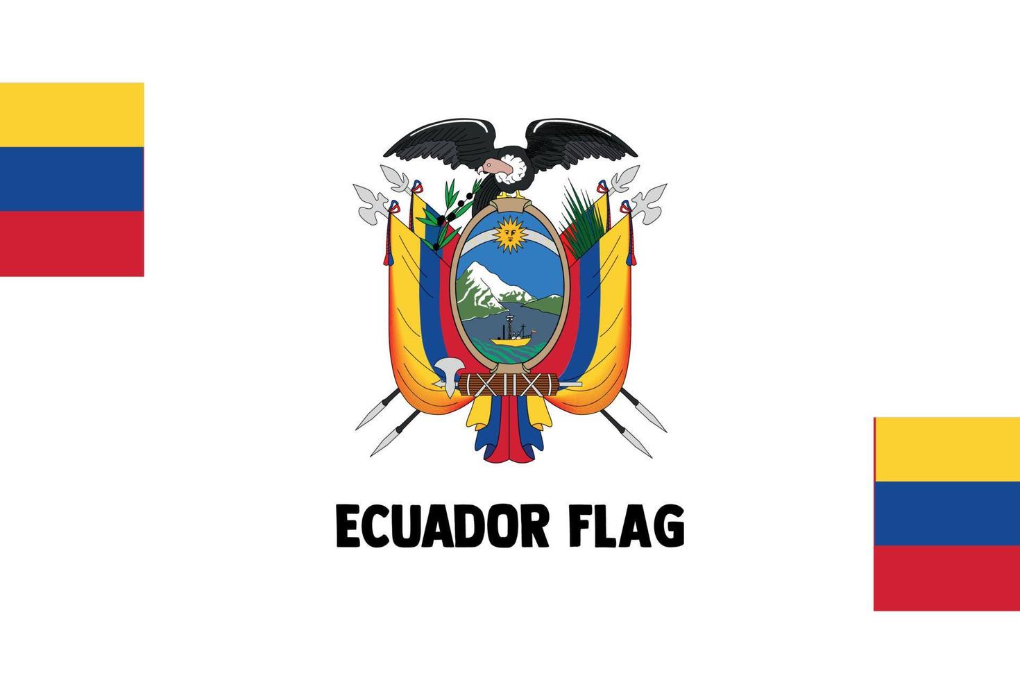 ecuador Independence Day 201 th vector