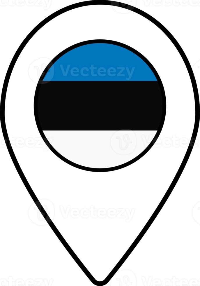 Estonia flag map pin navigation icon. png