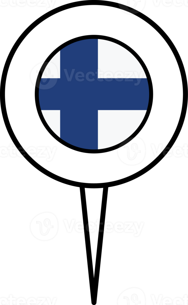Finnland Flagge Stift Ort Symbol. png