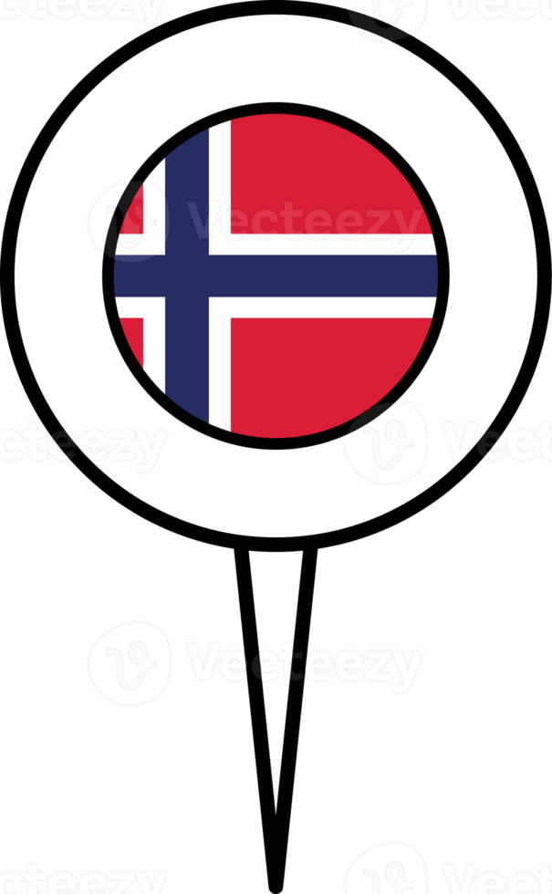 Noruega bandeira PIN localização ícone. png