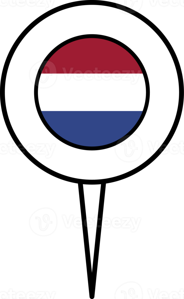 Nederland vlag pin plaats icoon. png