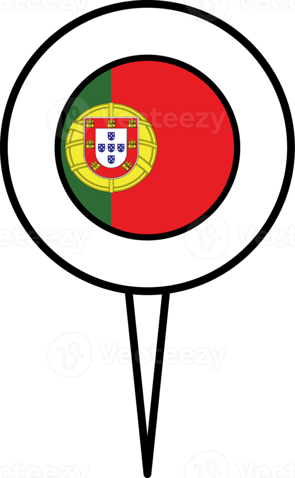 Portugal flag pin location icon. png