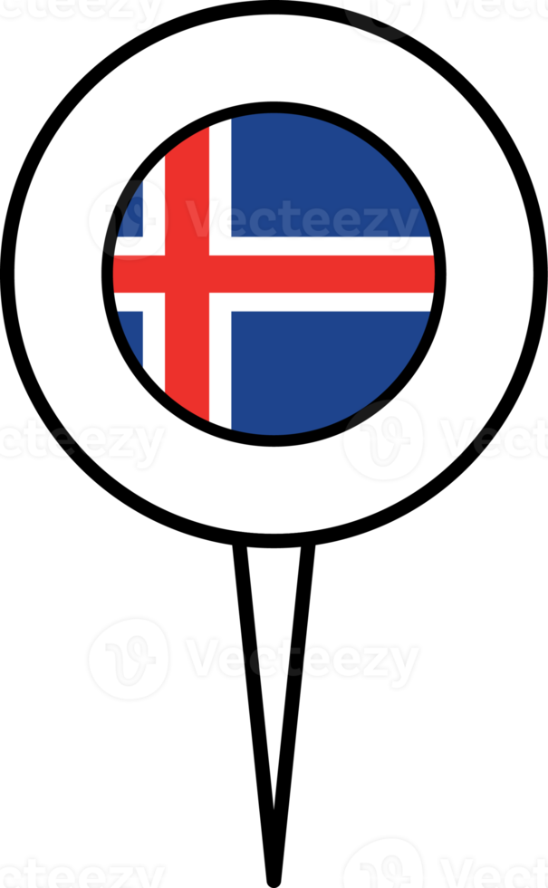 IJsland vlag pin plaats icoon. png