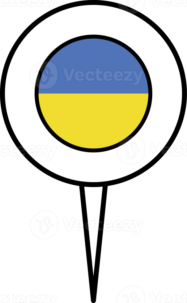 Oekraïne vlag pin plaats icoon. png