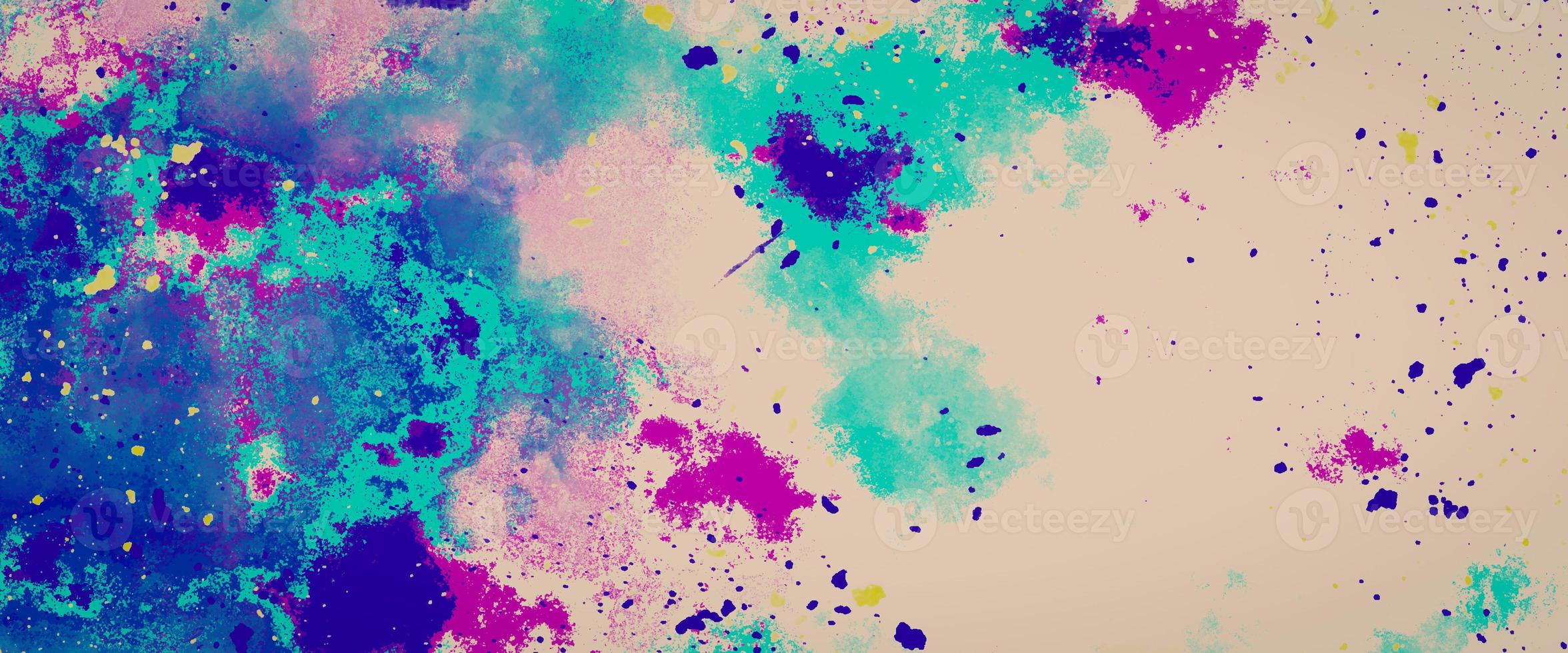 Abstract watercolor stains drops splatter background. Ancient highly Detailed grunge background. Colorful rainbow painted marble texture. Festival of color. Beautiful chaotic oil painting canvas. photo