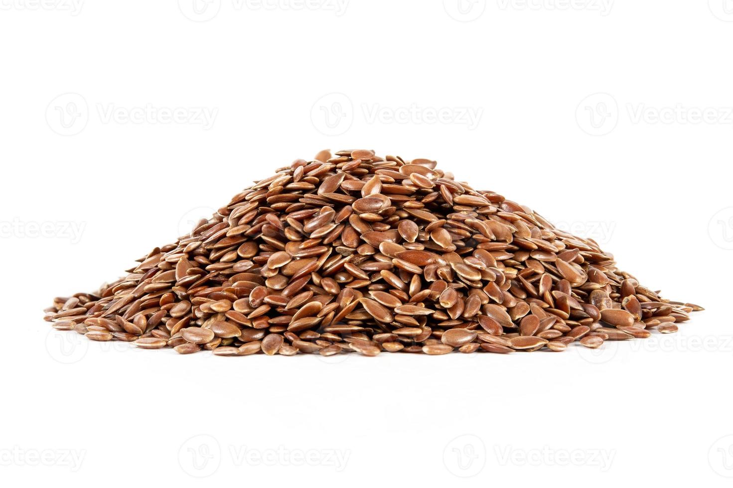 Flaxseed linseed isolated on white background. Flaxseed linseed heap isolated on white background. Pile of Flaxseed linseed isolated on white background with clipping path. flax seed photo