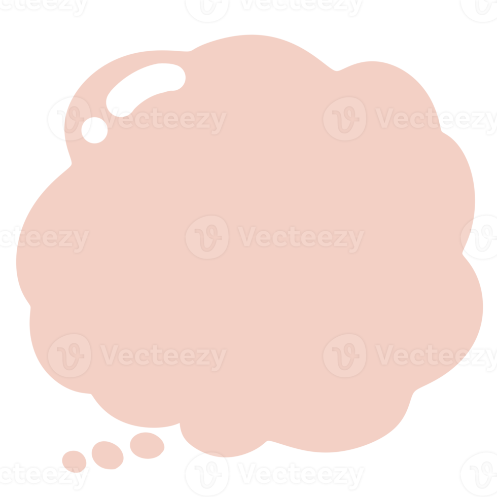 Orange cloud speech bubble png