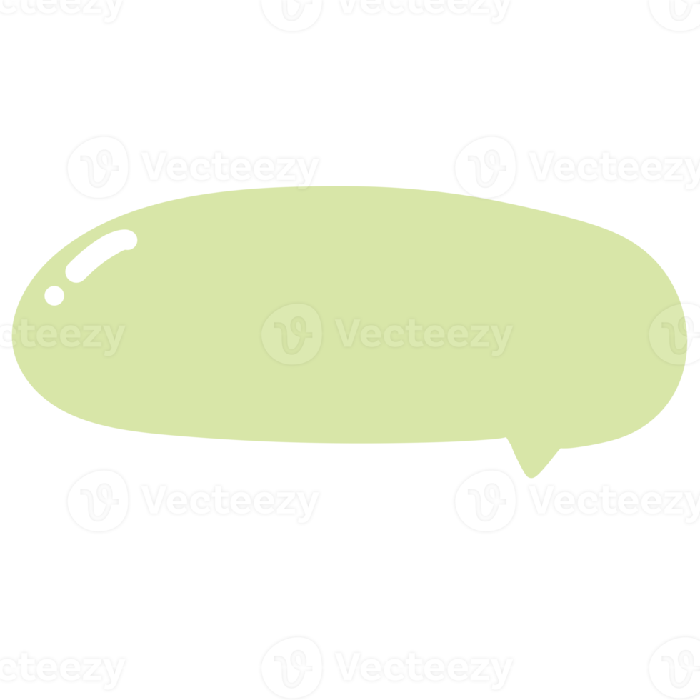 Green speech bubble png