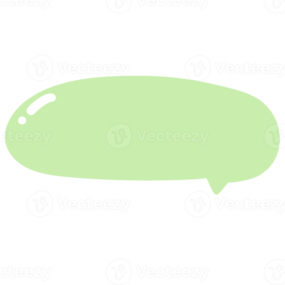 Green speech bubble png