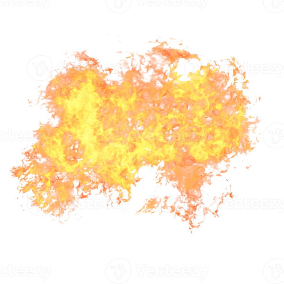 Fire Burning Realistic Red Flame PNG Transparent