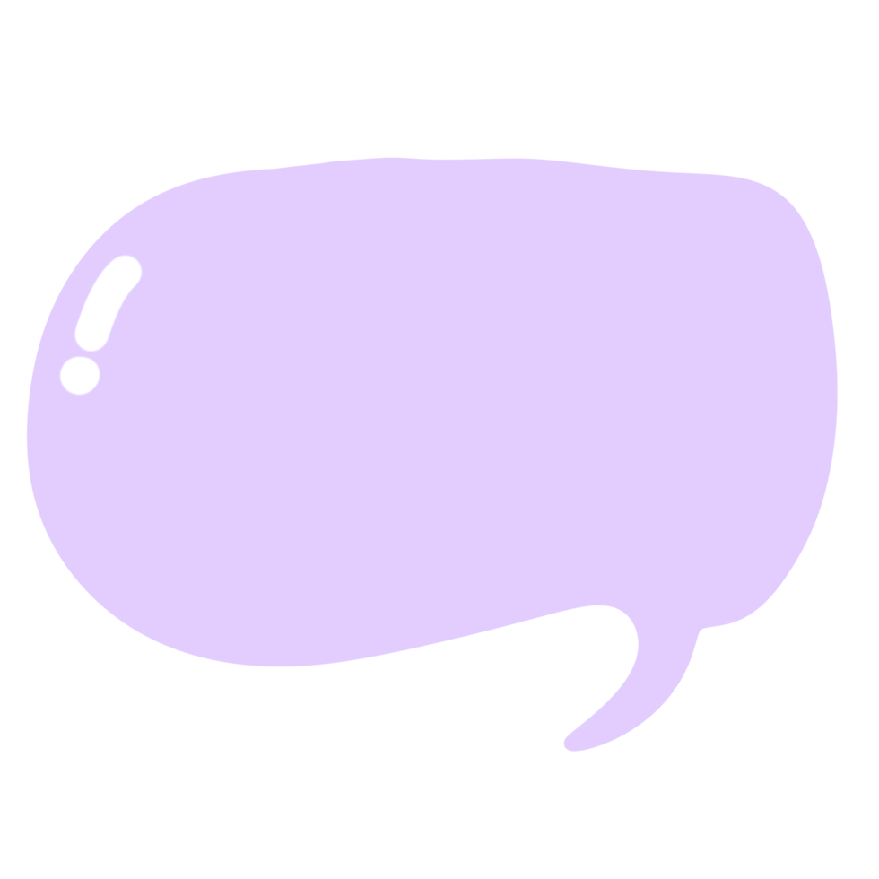 bocadillo de diálogo morado png