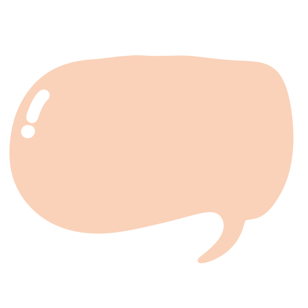 Orange speech bubble png
