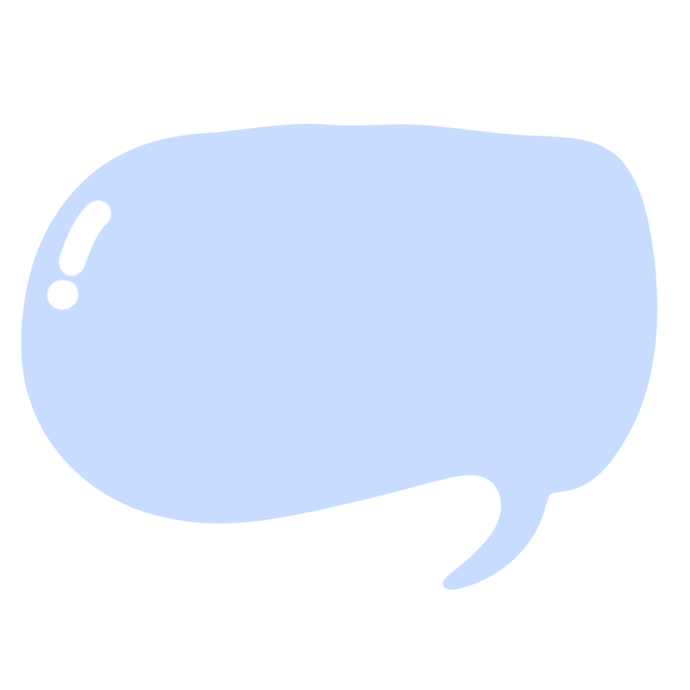 blauwe tekstballon png