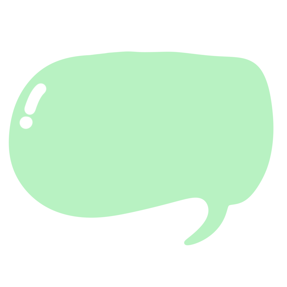 Green speech bubble png