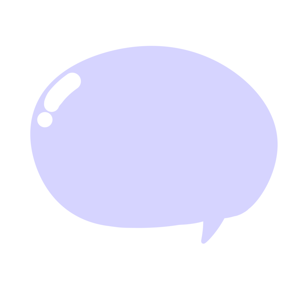 Purple speech bubble png