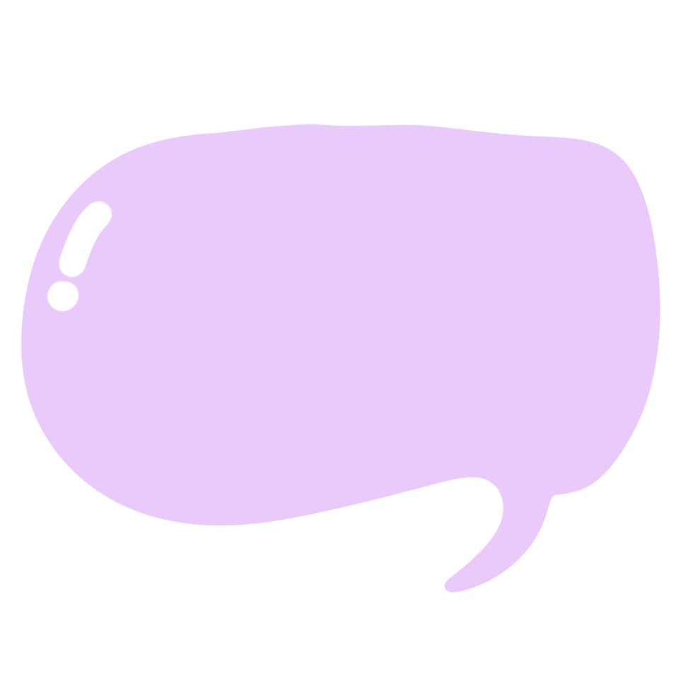 Purple speech bubble png