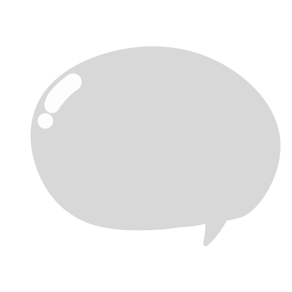 Gray speech bubble png