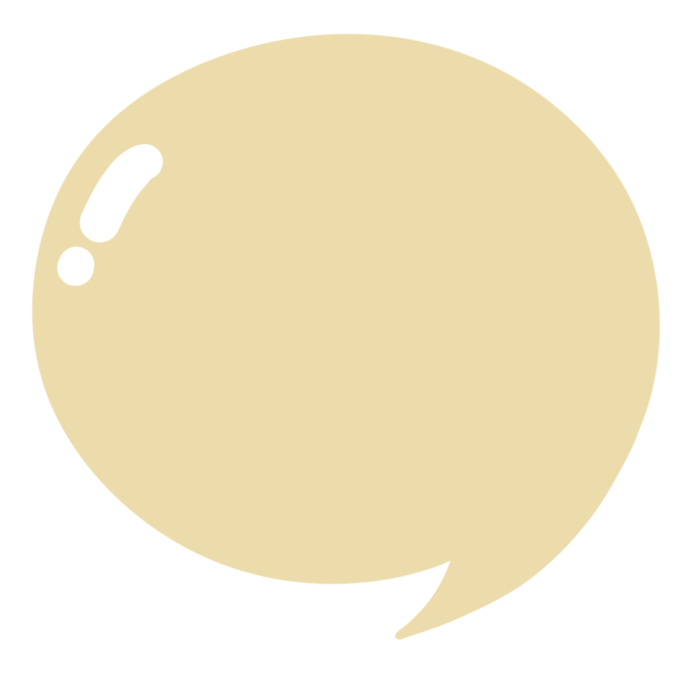 gele tekstballon png