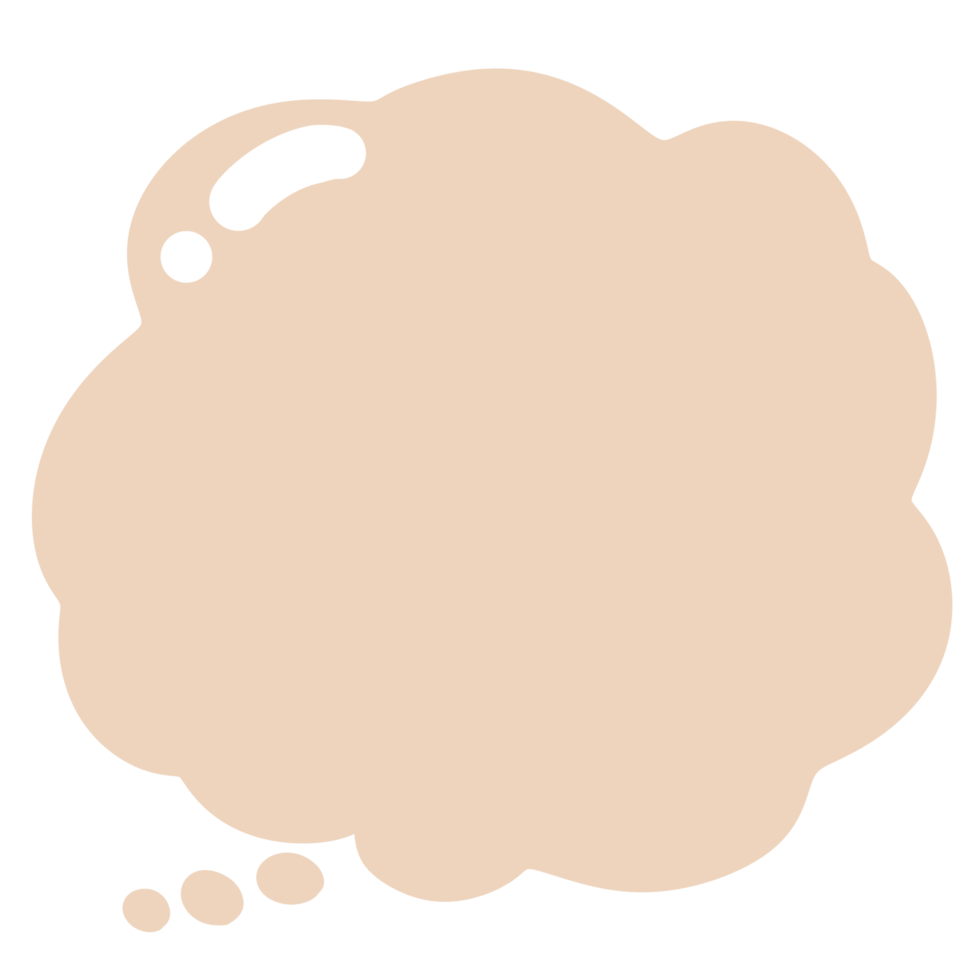 Yellow cloud speech bubble png