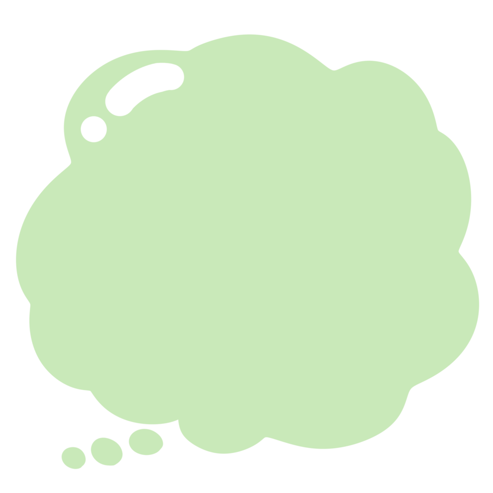 Green speech bubble png