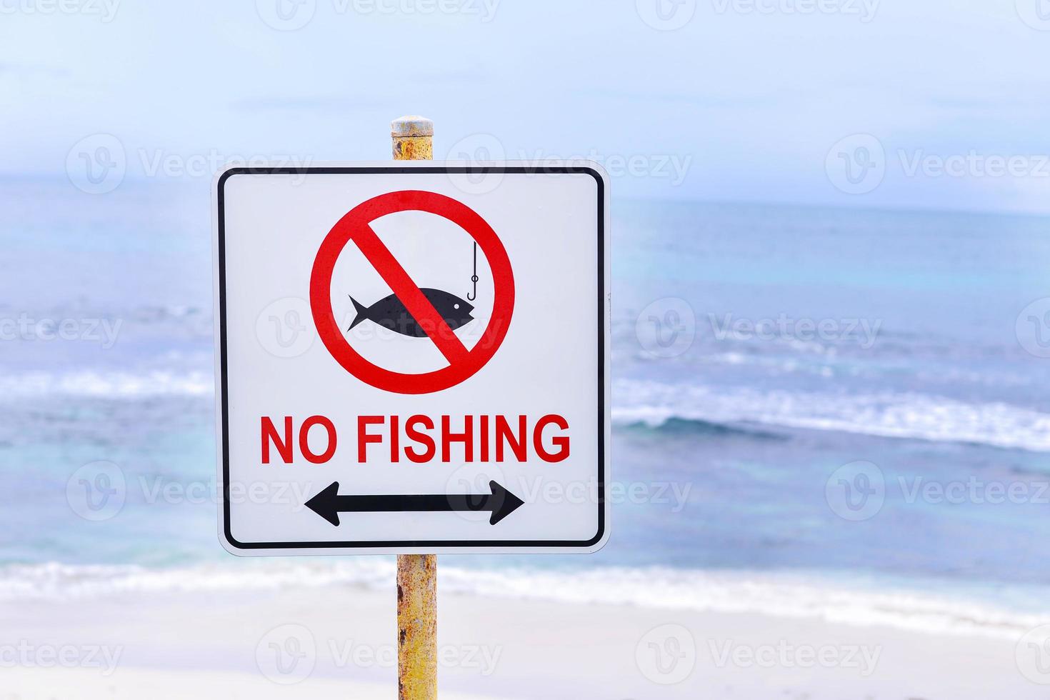 No fishing sign warning photo