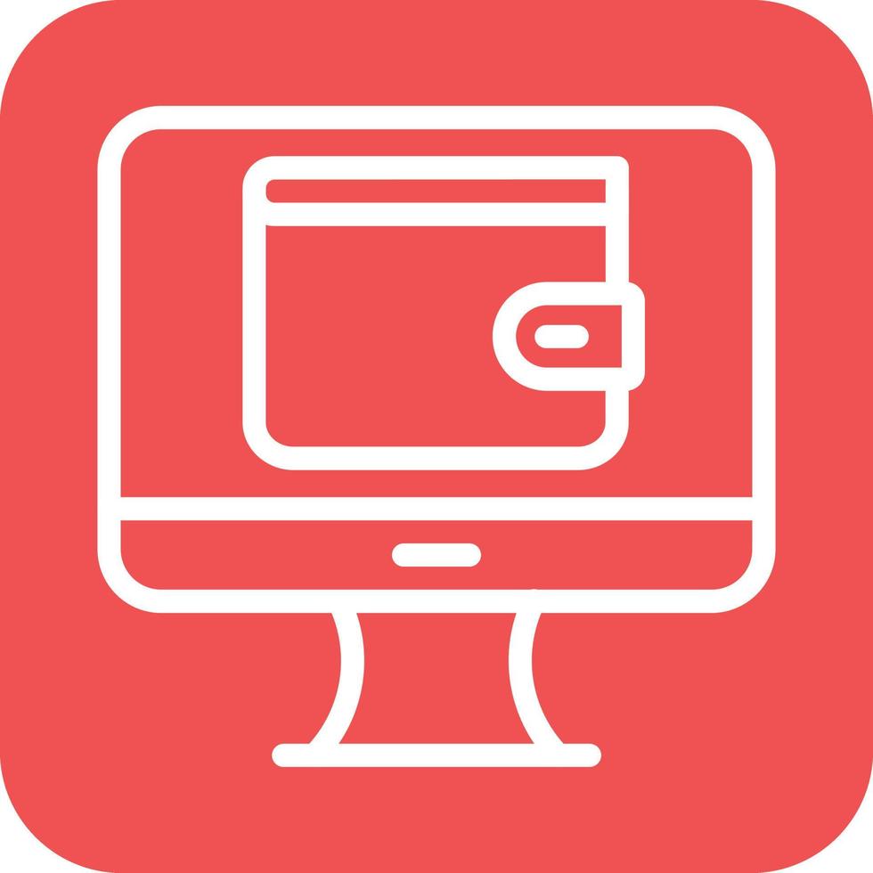 Online Wallet Icon Vector Design