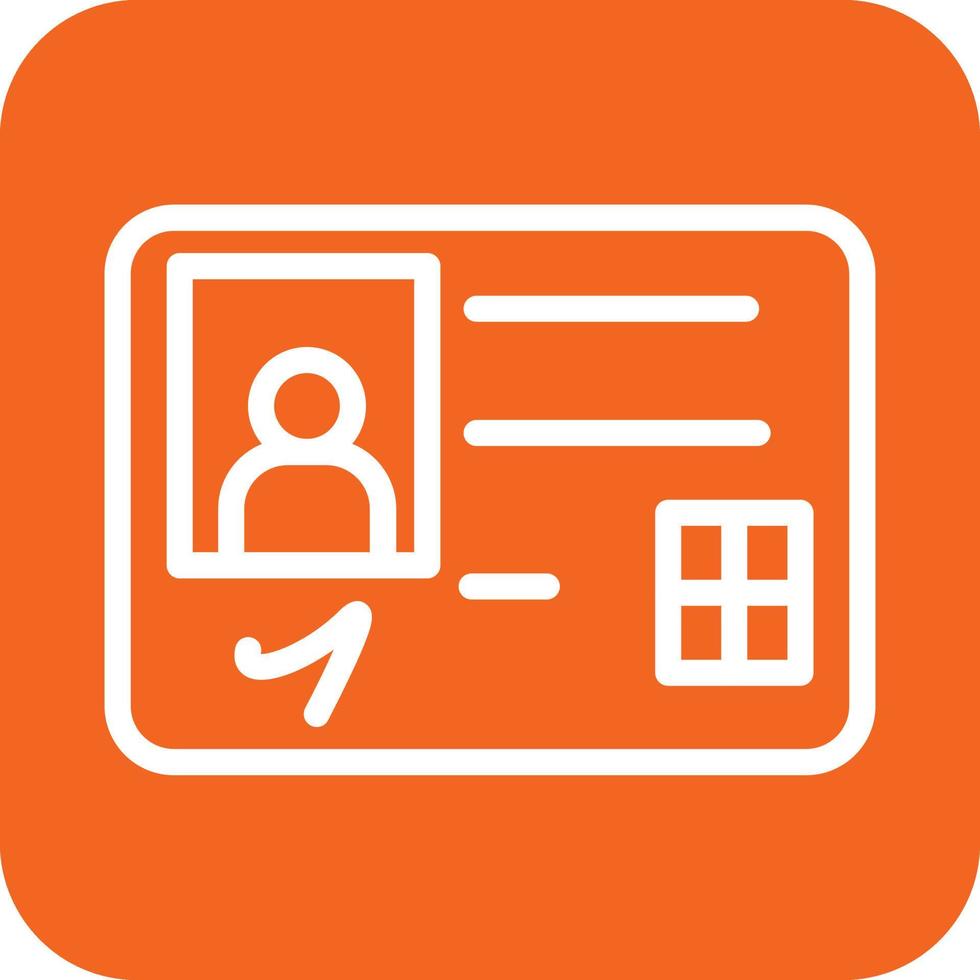 ID Card Icon Vector Design