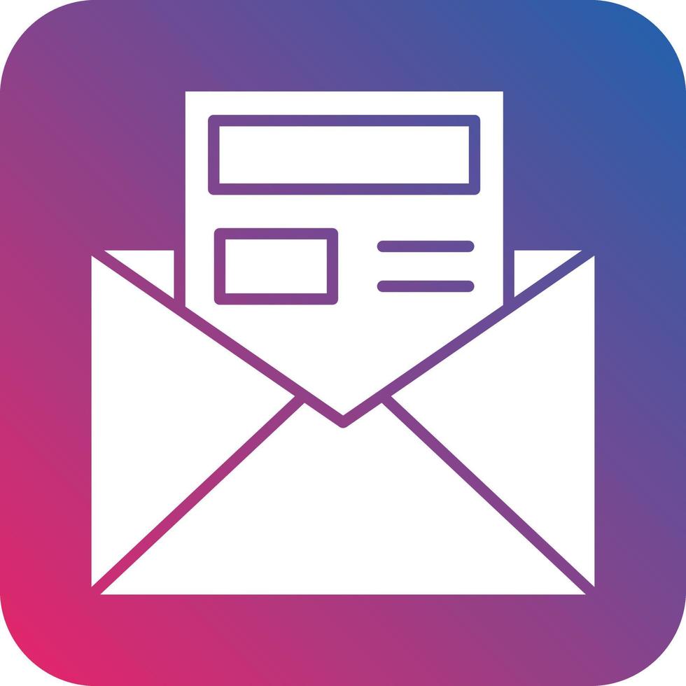 Newsletter Icon Vector Design