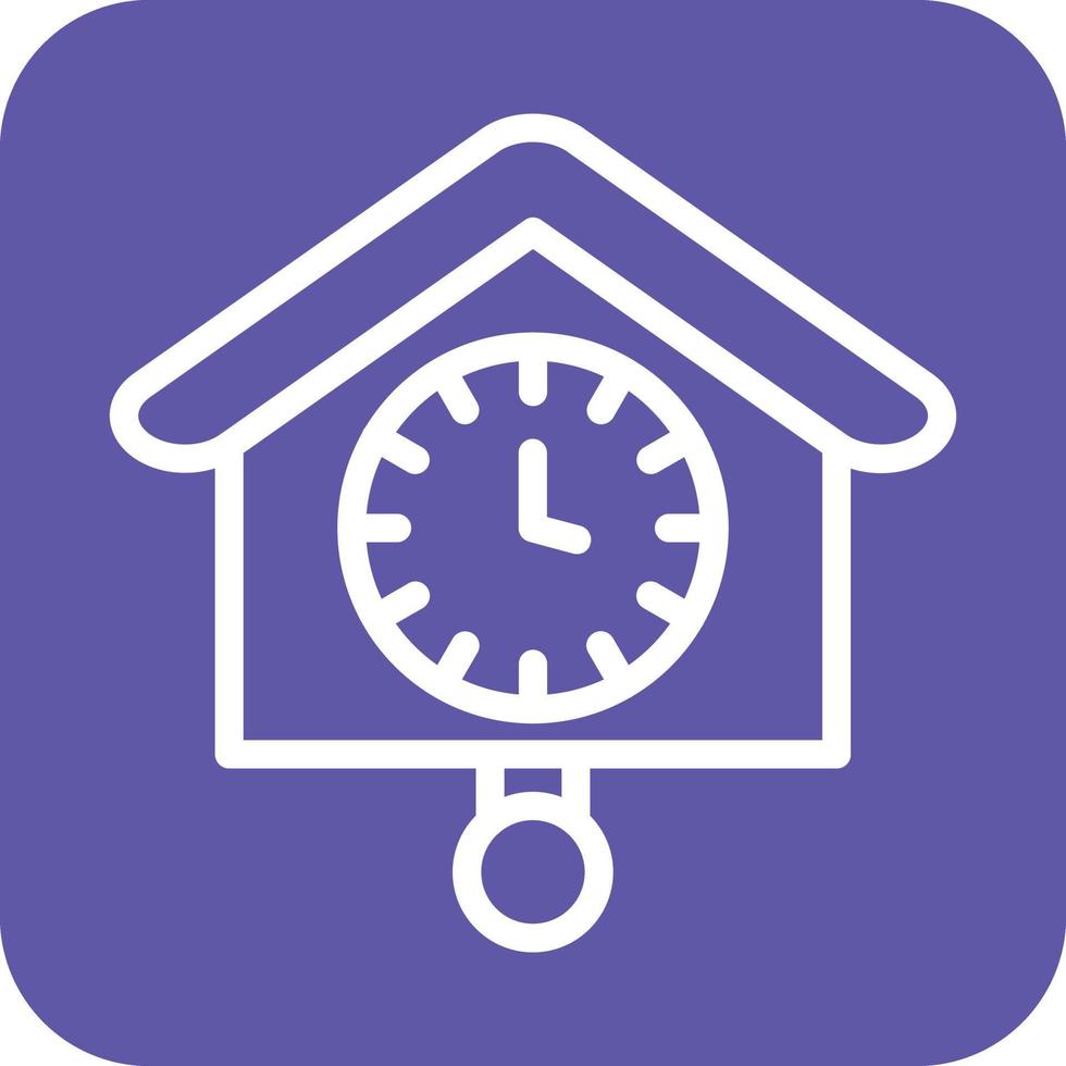 Cuckoo Clock Icon Vector Design