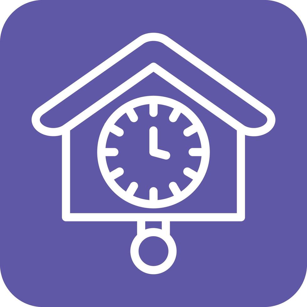 cuco reloj icono vector diseño