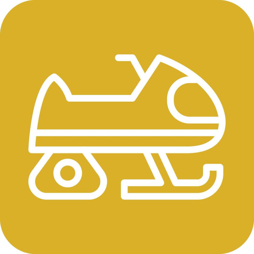 Snowmobile Icon Vector Design