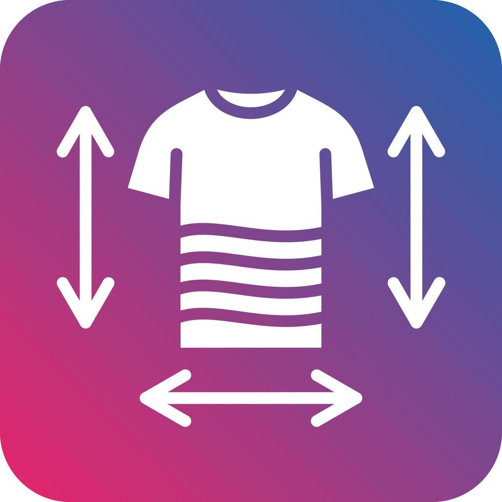 Clothes Measurement Icon Vector Design