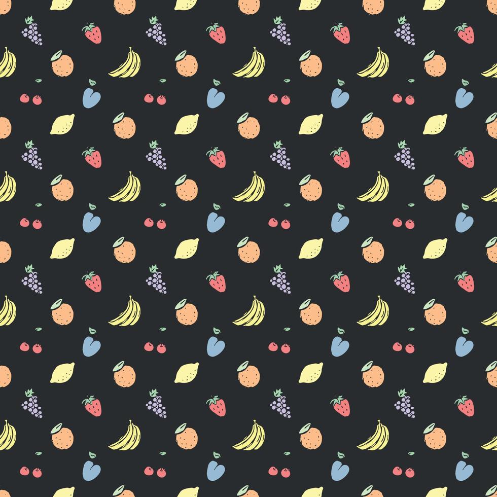 Seamless pattern with food icons. doodle food pattern. Food background vector