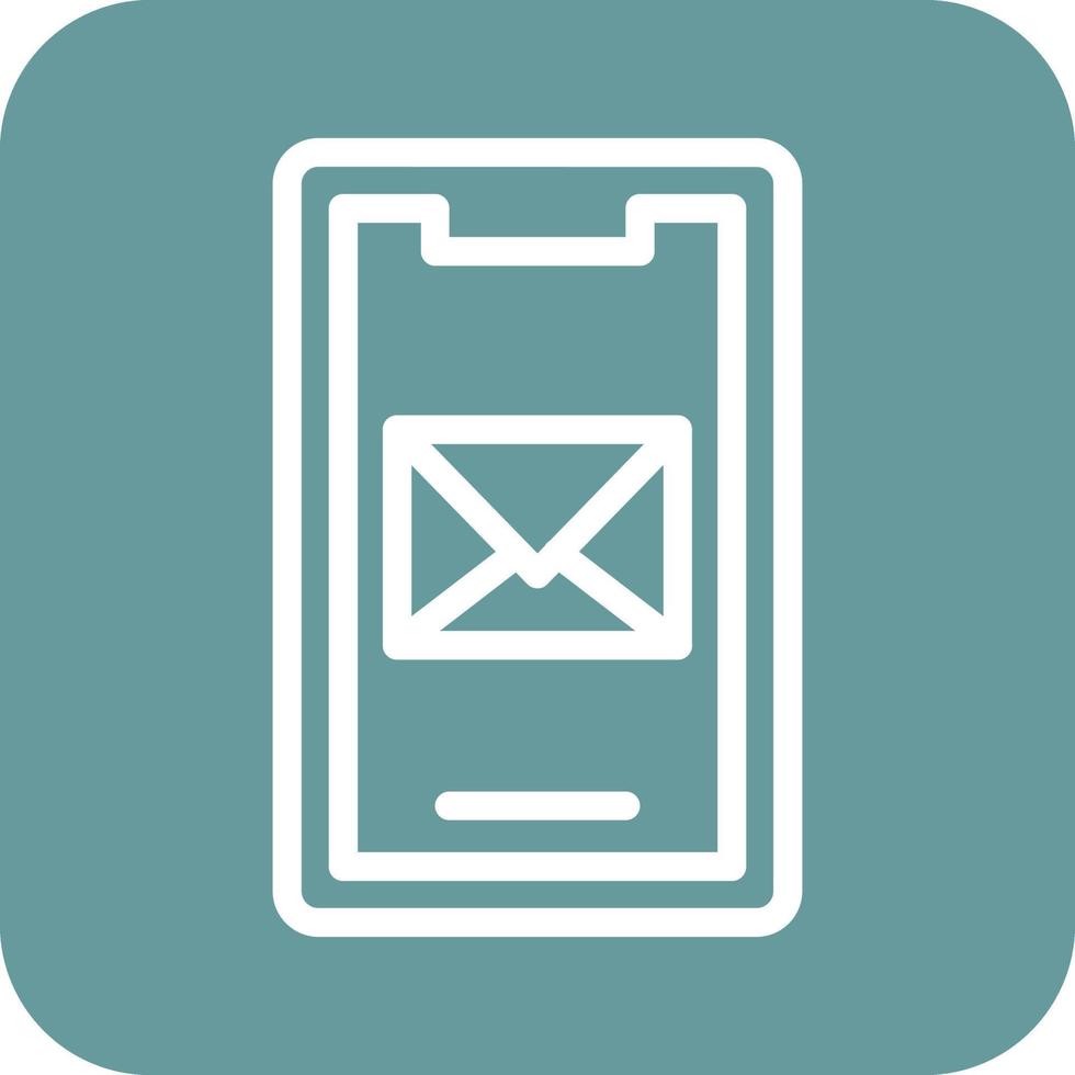 Mobile Mail Icon Vector Design