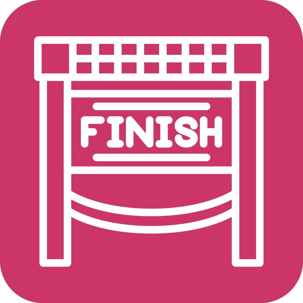 Finish Line Icon Vector Design