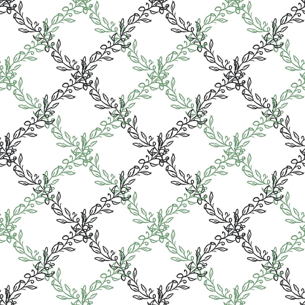 Seamless floral pattern. Doodle background with flowers. Spring pattern vector