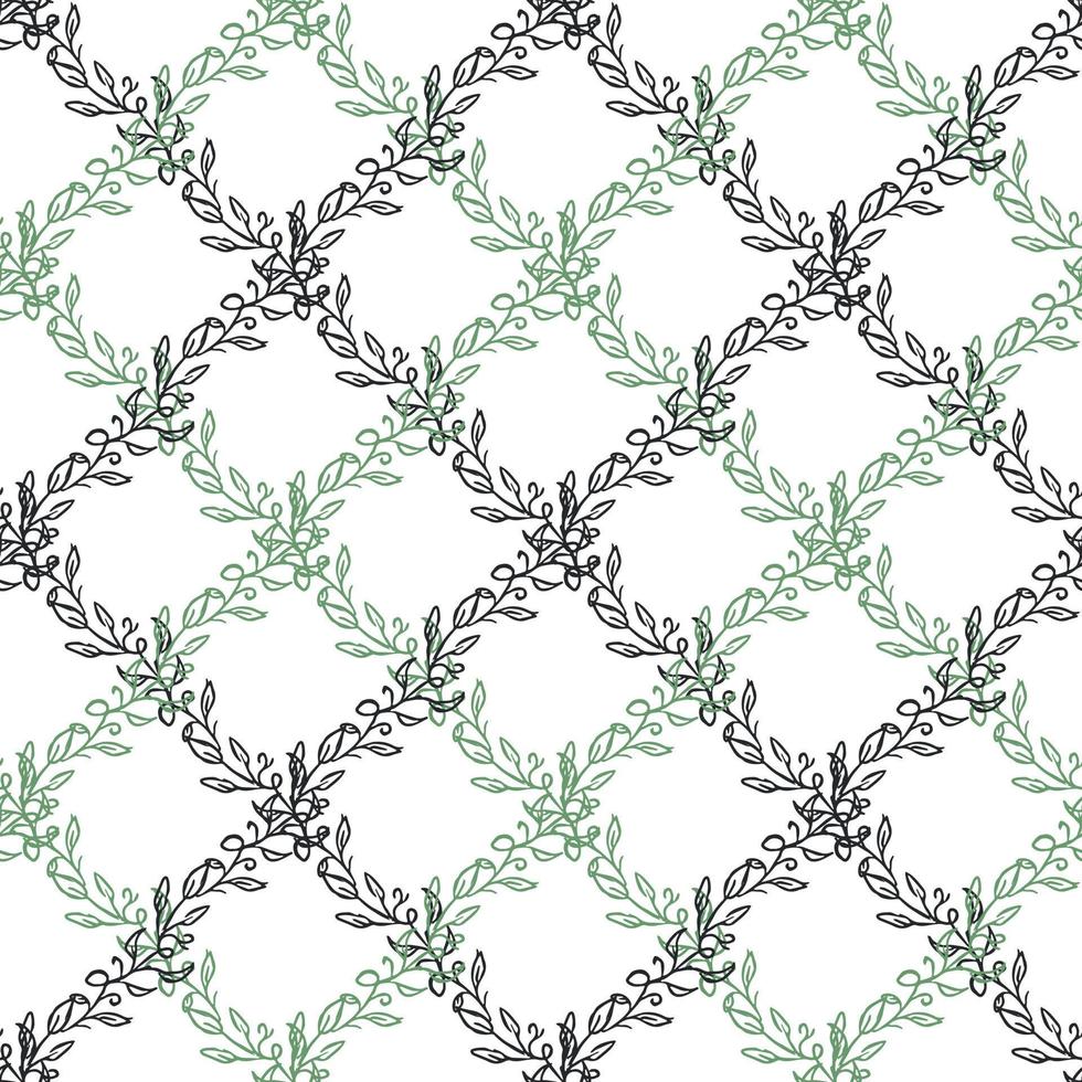 Seamless floral pattern. Doodle background with flowers. Spring pattern vector