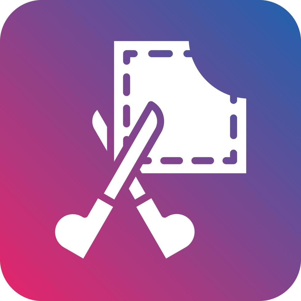 Cutting Clothes Icon Vector Design