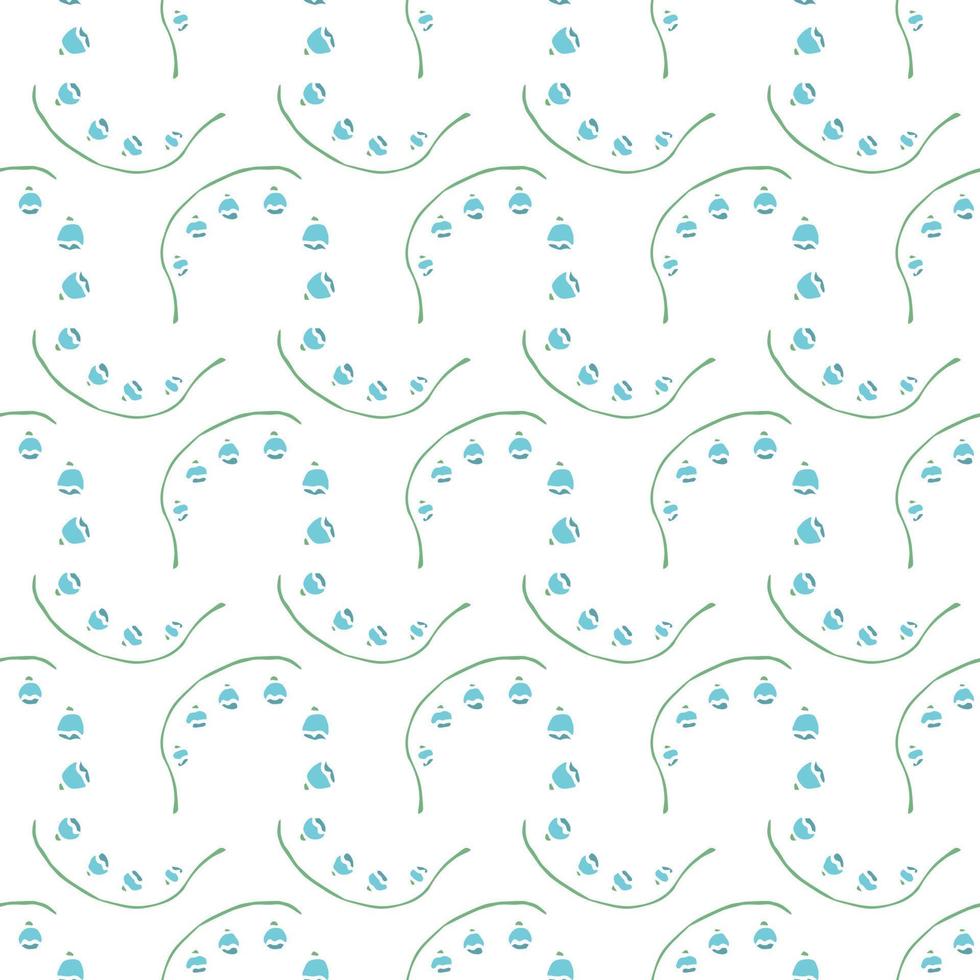Seamless floral pattern. Doodle background with flowers. Spring pattern vector