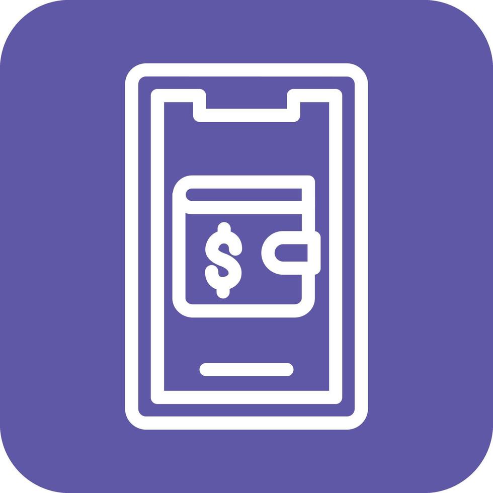 Mobile Wallet Icon Vector Design