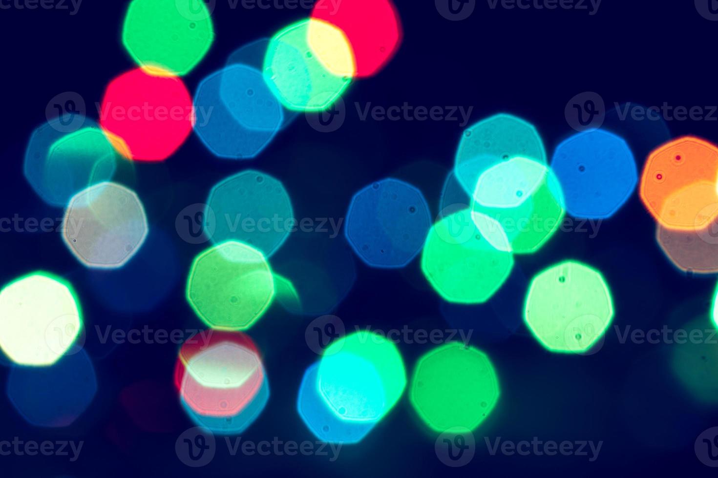 Colorful bokeh light background photo