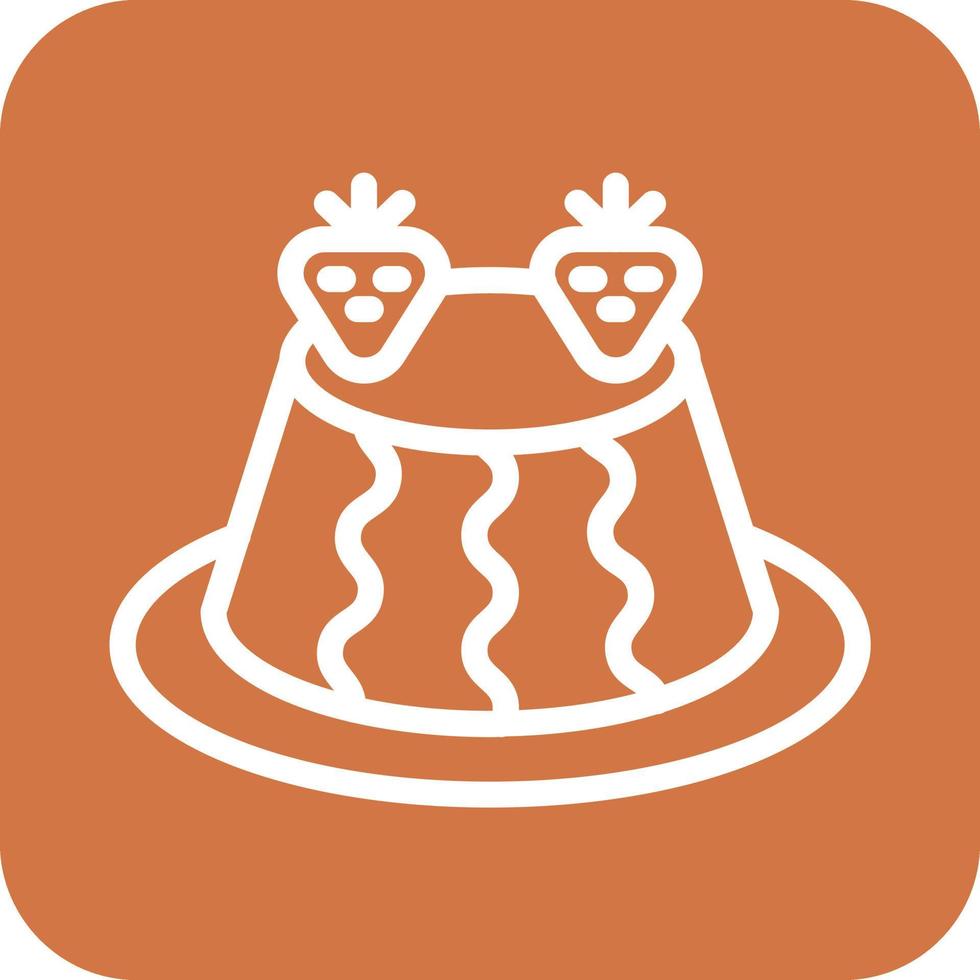 Pudding Icon Vector Design