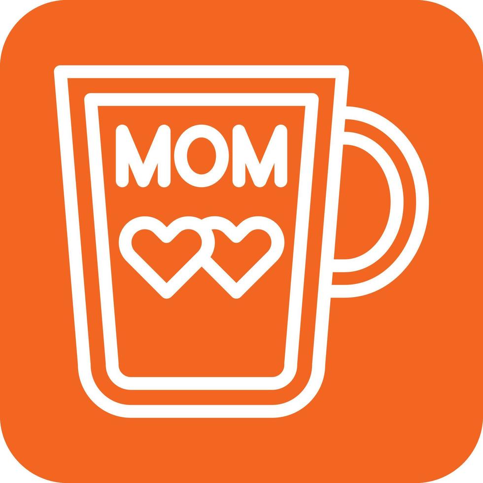 MOM Mug Icon Vector Design