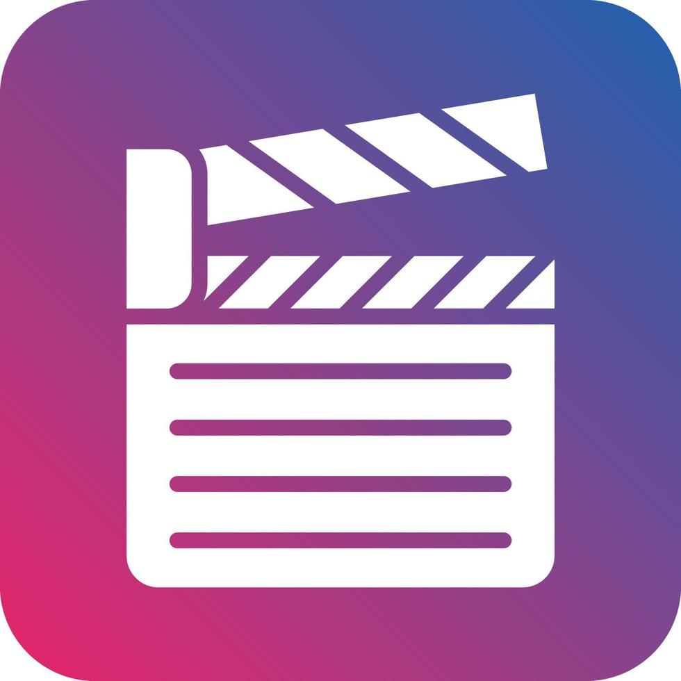 Clapperboard Icon Vector Design