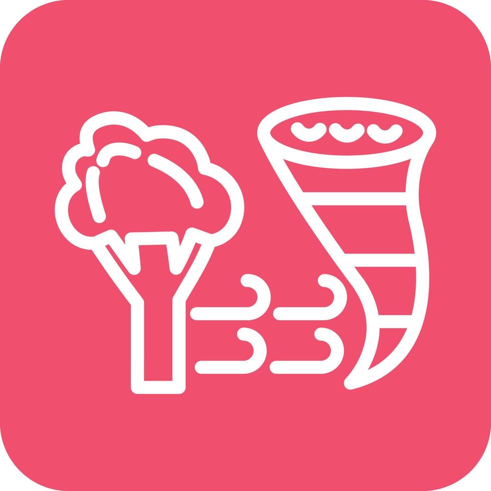 Wind Disaster Icon Vector Design