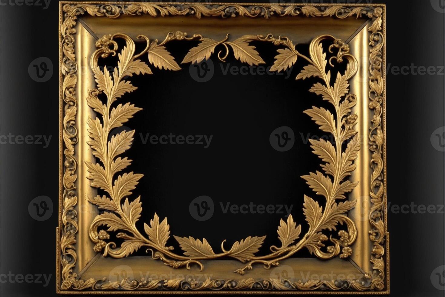 old masters floral frame. photo