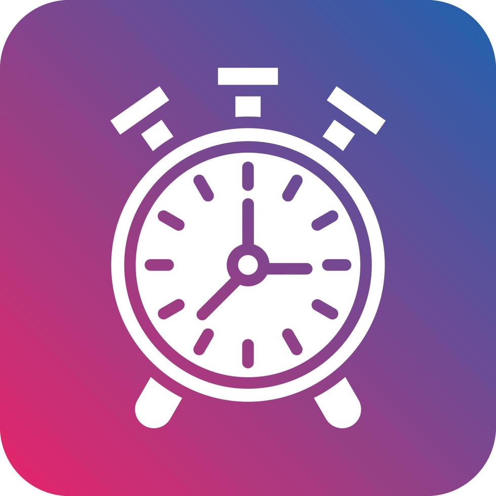 diseño de vector de icono de reloj de alarma