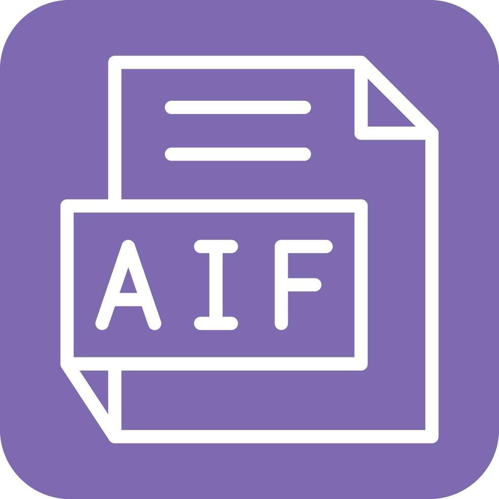 aif icono vector diseño