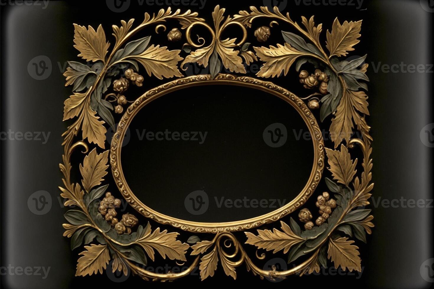 old masters floral frame. photo