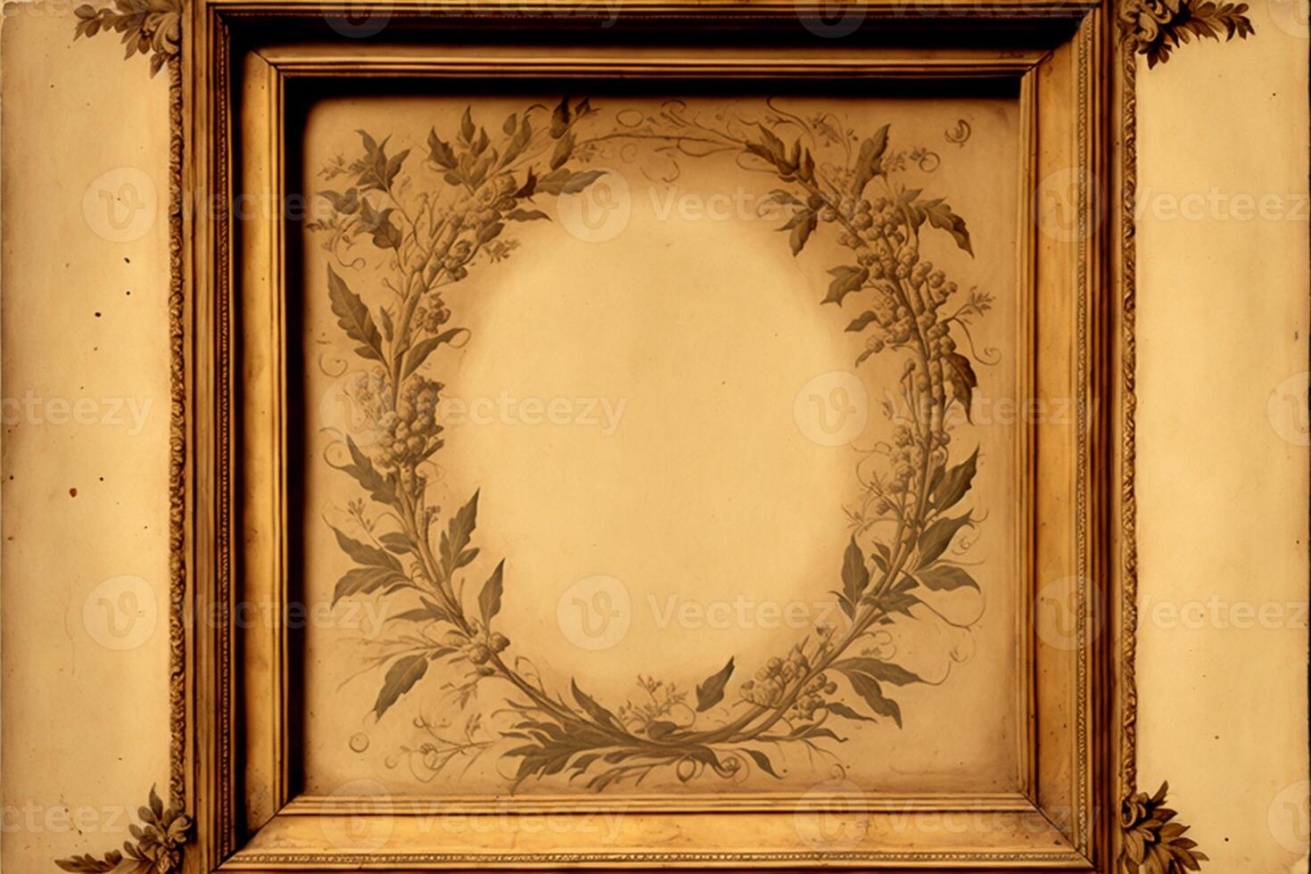 old masters floral frame. photo